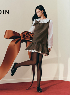 【商场同款】乐町小香风背心连衣裙女春季优雅裙子C1FAG1132