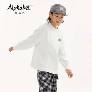 Alphabet爱法贝童装秋季男童长袖T恤193A631