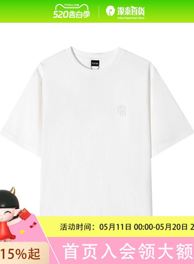 THEMRYOUNG密特扬立体logo短袖男T恤女简约休闲2024夏新款24MY1MTA081