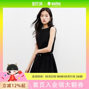 饰收腰无袖 Vero A字肩部蝴蝶结装 新款 吊带裙32617A005 Moda连衣裙2026春季