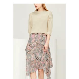 中袖 2020秋款 连衣裙XG304019B130 雪歌