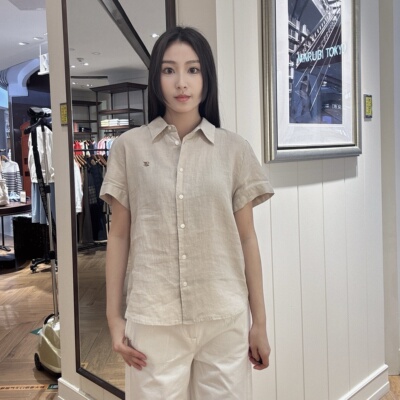 E·Land女士时尚简约衬衫(SOLID Y-SHIRT)(YW)EEYWG25E02