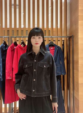 菲姿女士时尚简约牛仔外套F3A102