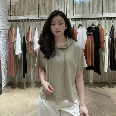 LANAFAY啦娜菲女士时尚休闲连帽卫衣L3X175