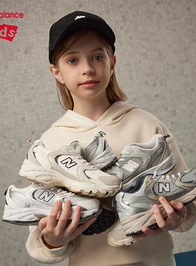 newbalance kids休闲运动跑鞋经典白NDPDFF417PZ530CT