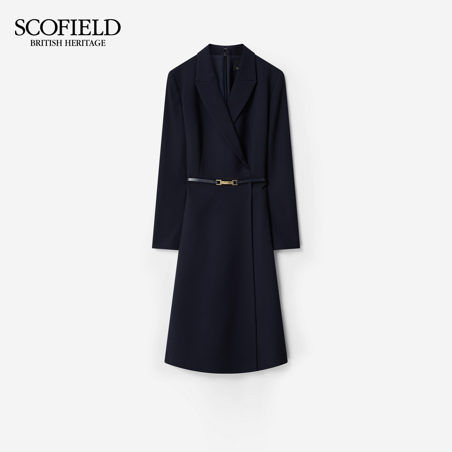 Scofield女装 西装连衣裙 中长裙