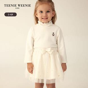 打底衫 TeenieWeenie 女宝宝长袖 2023冬装 T0LA234T51E Kids小熊童装