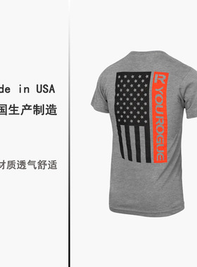 美国产ROGUE速干透气吸湿排汗运动休闲撸铁健身锻炼短袖t恤男士