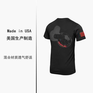 ROGUE美国产健身撸铁速干吸湿排汗透气舒适运动休闲短袖t恤大号