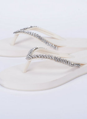 2025新款Activate Water全手工夏季平底休闲夹脚防滑水钻人字拖鞋