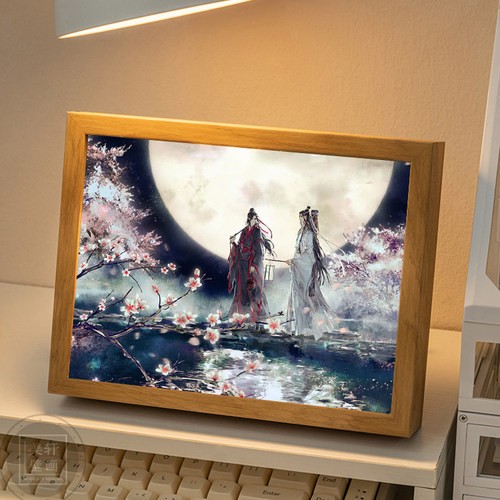 魔道祖师魏婴蓝湛魏无羡蓝忘机周边灯光画手办谷子生日礼物小夜灯