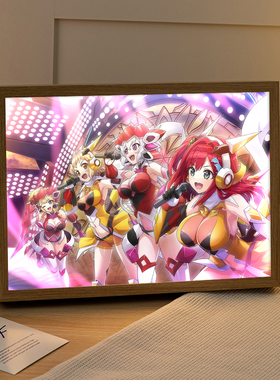 战姬绝唱Symphogear周边灯光画送男生女生朋友生日礼物动漫小夜灯