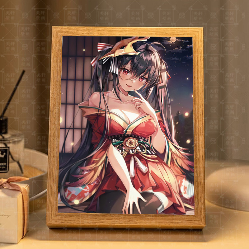 碧蓝航线大凤周边灯光画蓝牙音响音箱手办摆件镜子相框小夜灯装饰