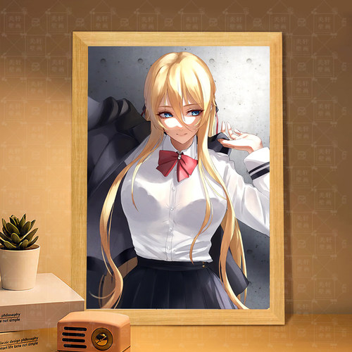 碧蓝航线俾斯麦周边灯光画小夜灯手办摆件蓝牙音箱音响镜子装饰画