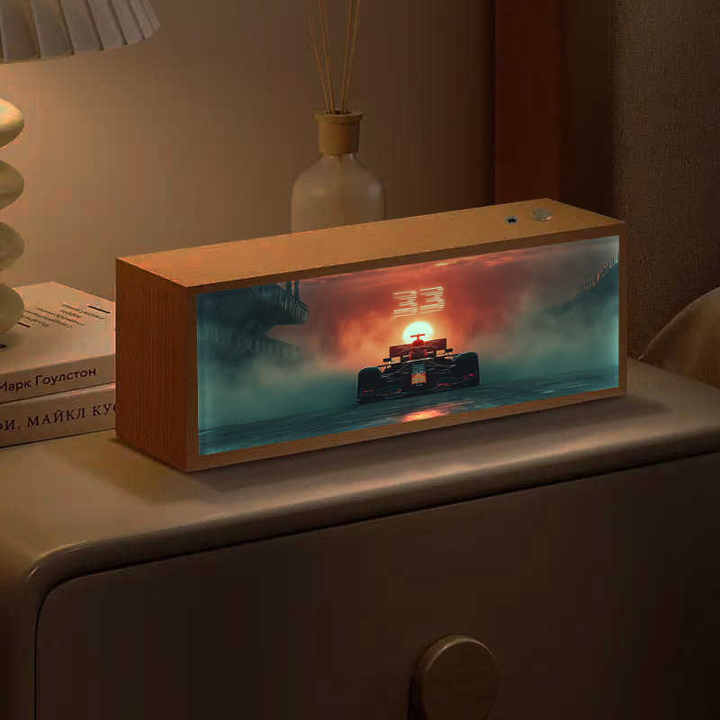 F1赛车明星维斯塔潘周边灯光画送朋友生日礼物谷子电竞房小夜灯