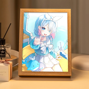 蔚蓝档案阿洛娜周边灯光画蓝牙音箱音响手办摆件镜子装饰画小夜灯