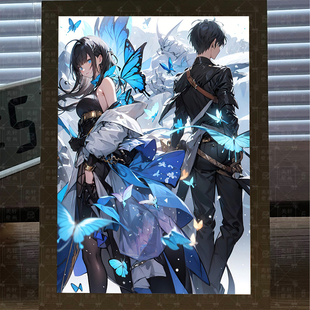 鸣潮漂泊者周边灯光画小夜灯蓝牙音响音箱手办摆件镜子相框装饰画