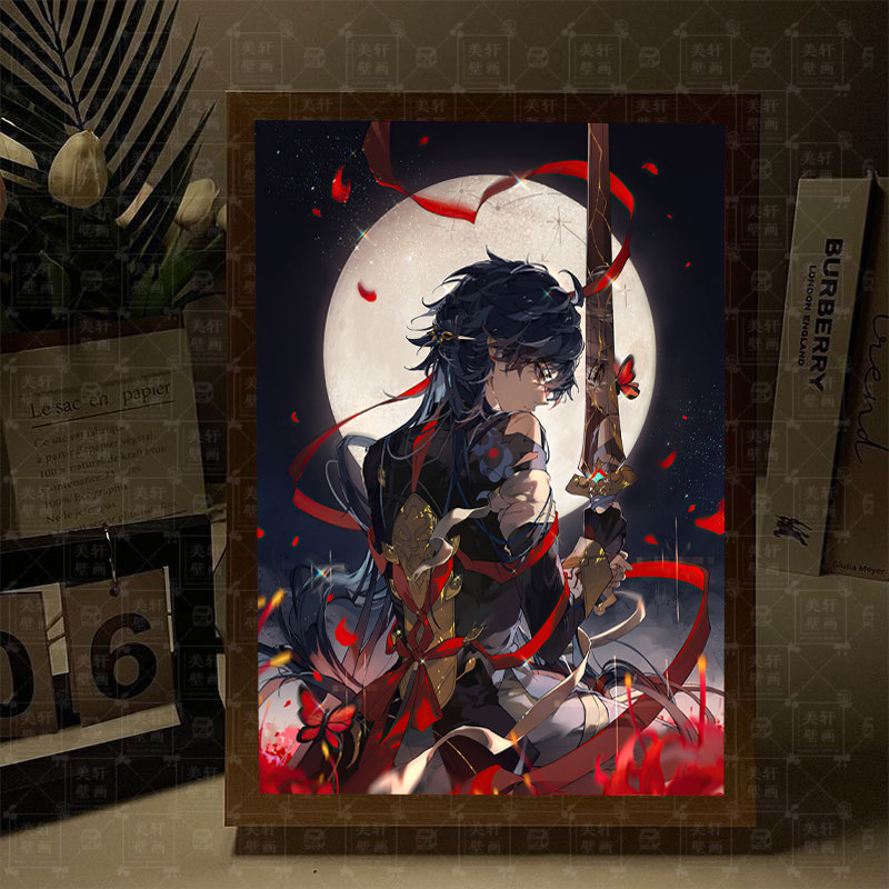 崩铁星铁刃周边灯光画手办摆件礼物盲盒装饰画动漫卧室小夜灯