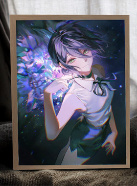 蕾塞灯光画电锯人周边二次元摆画小夜灯桌上装饰品电竞房摆件挂画