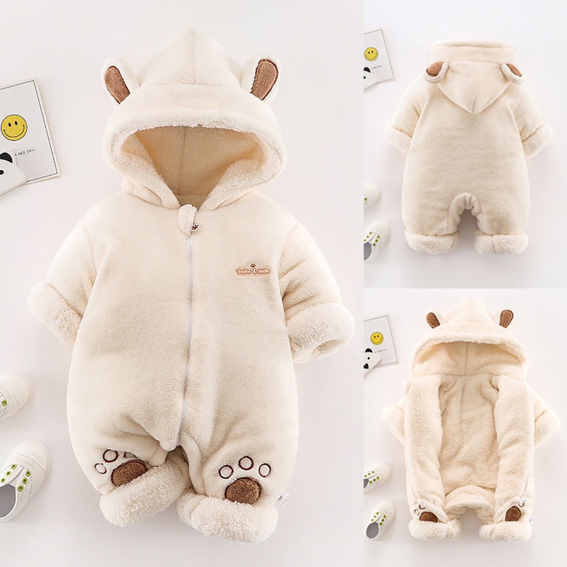 婴幼儿连体衣可爱爬服加厚外套