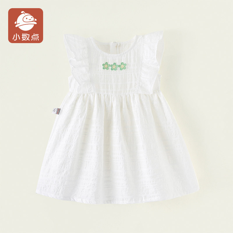 小数点女童无袖连衣裙夏季新款
