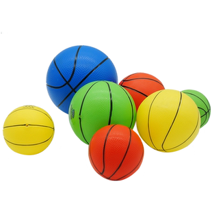 儿童小皮球加厚小篮球充气弹力玩具球幼儿园专用拍拍球手抓球足球