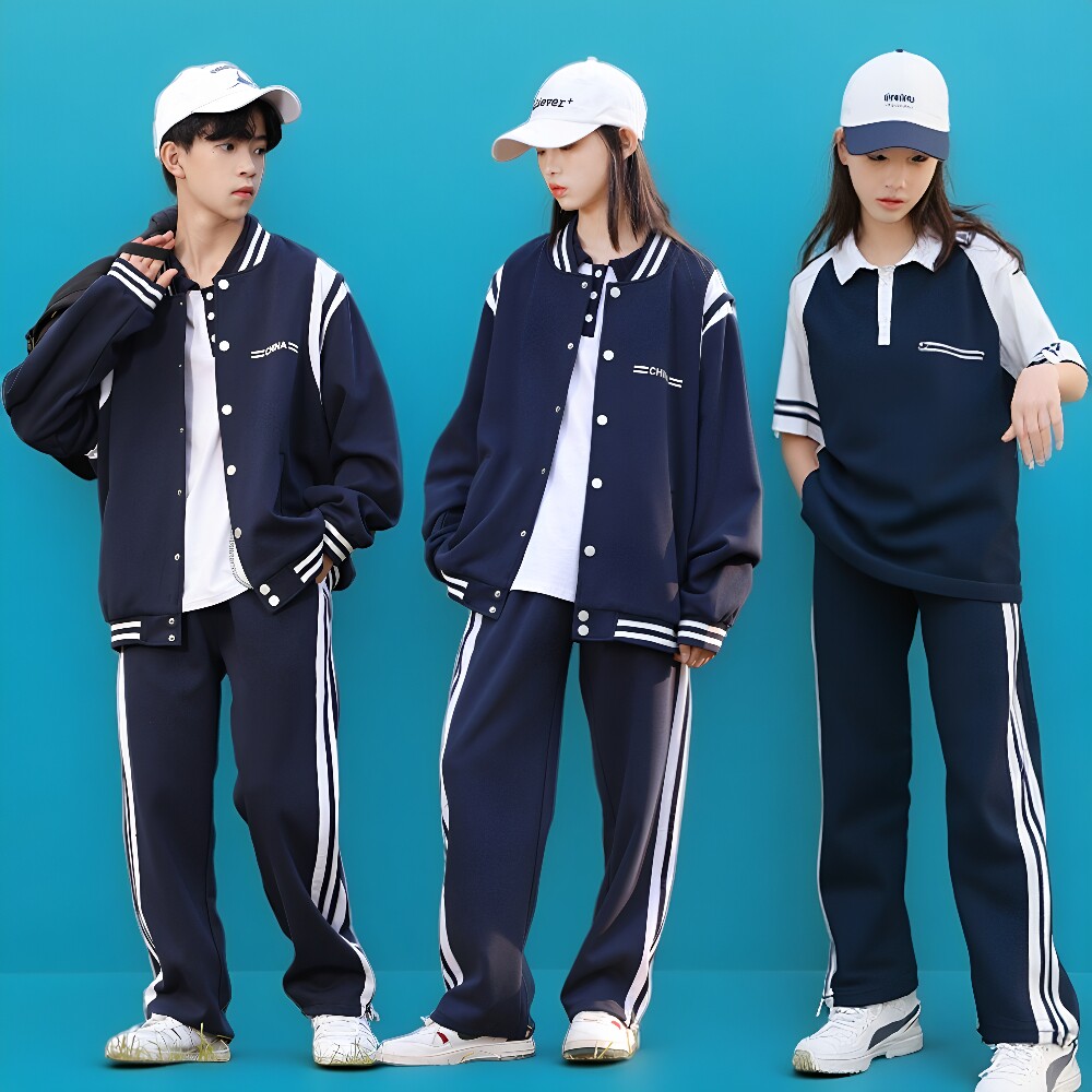 初中小学生校服纯棉套装2026夏季新款运动会四五六年级班服毕业服