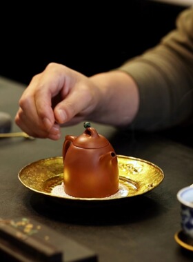 (定制)10.21出窑1只-85c秦权 全手工朱泥小煤窑 原矿紫砂壶