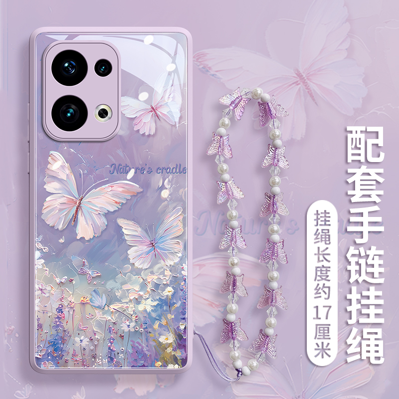 适用OPPOreno14手机壳手链轻奢女