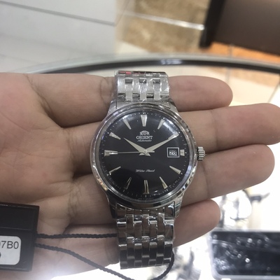 双狮表怀旧礼物男表黑色全自动机械钢带防水日历SER24007B0