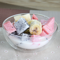 耐高温 玻璃双层碗 隔热可微波加热宝宝辅食蔬菜沙拉水果甜品碗