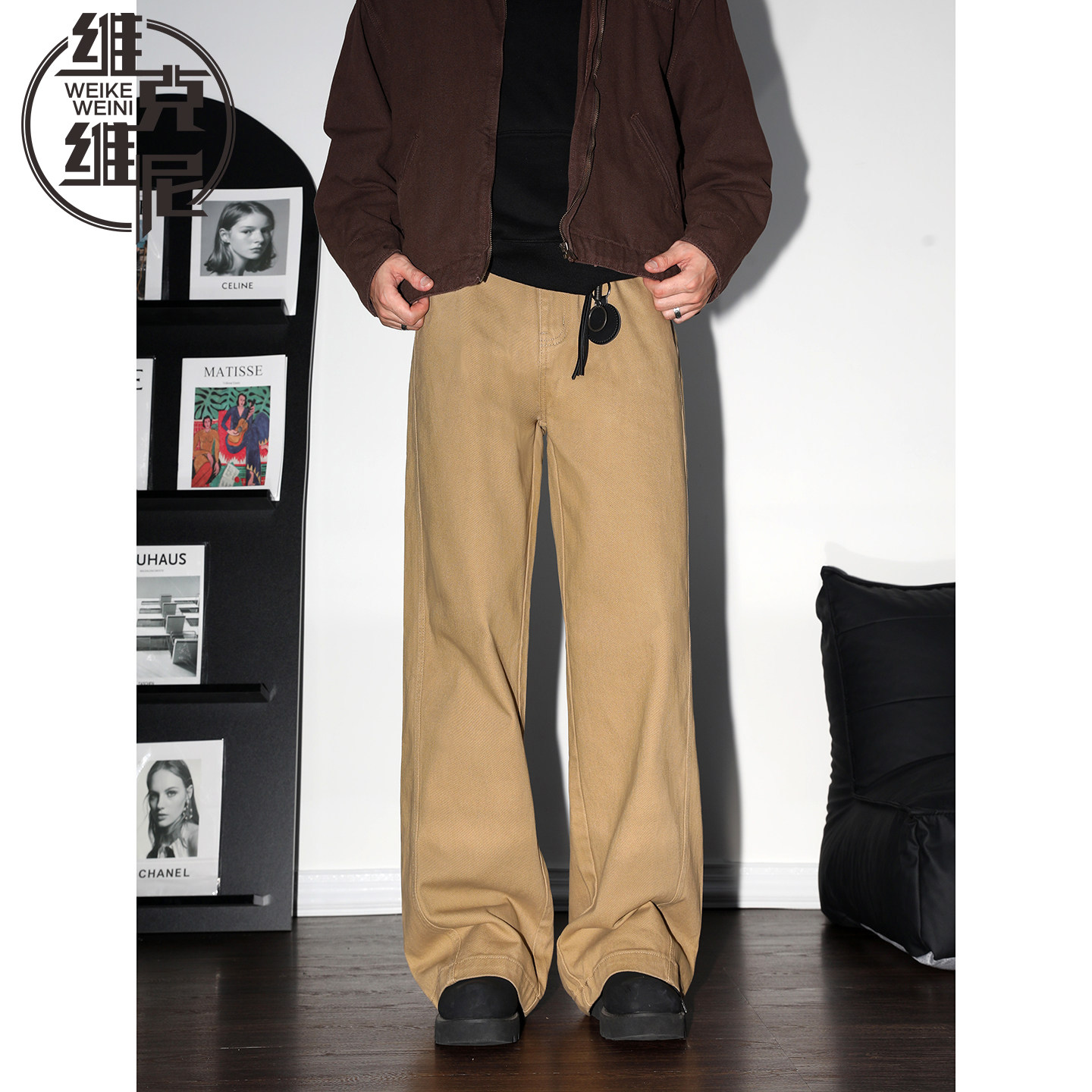 牛仔裤男士2026春夏新款美式潮牌复古休闲高级感宽松纯棉直筒男裤