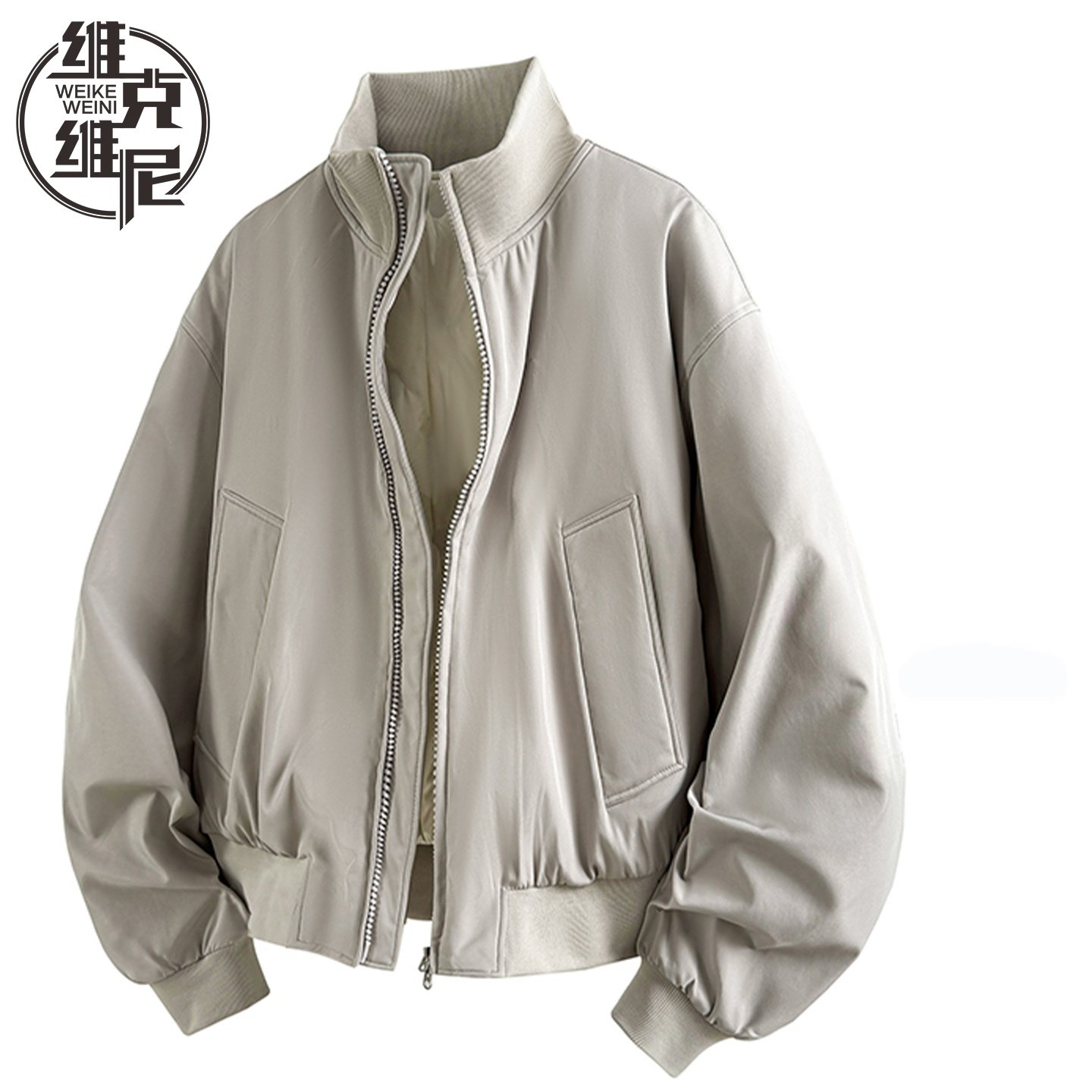 羽绒服男冬季美式潮牌痞帅宽松飞行员夹克男士加厚保暖棒球服外套