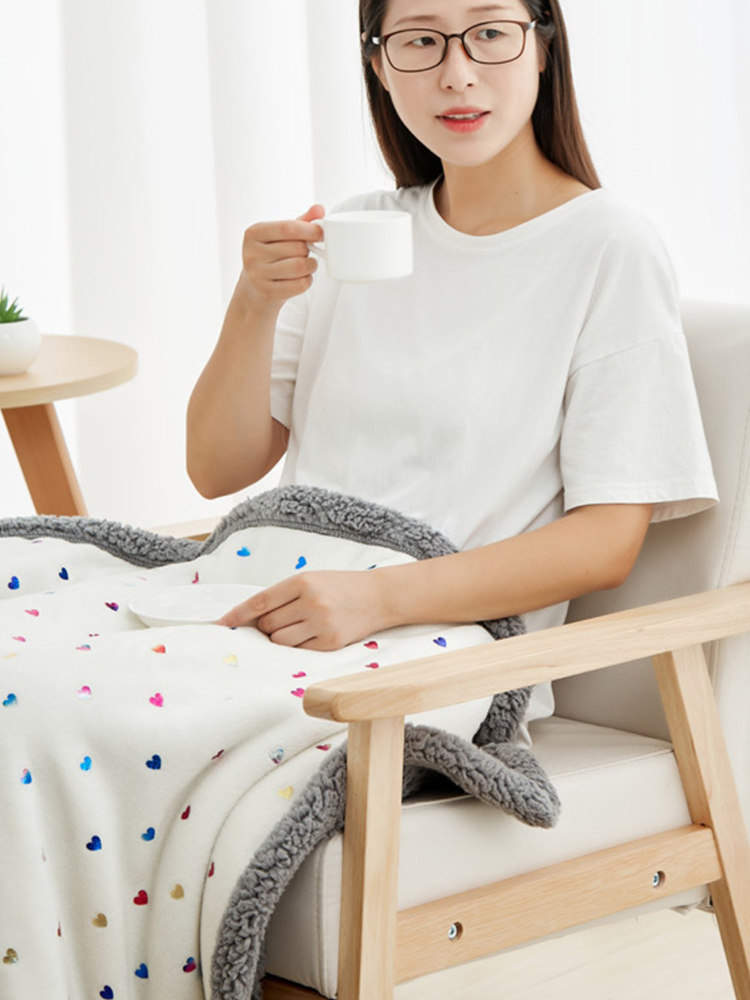 盖腿双层秋冬季办公室午睡毯图片
