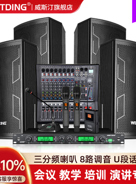 威斯汀106会议室音响套装全套家庭ktv功放音箱中小型会议系统设备