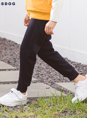 秋冬新blessdog蓝狗家男童女童休闲裤卫裤加绒宝宝儿童运动裤