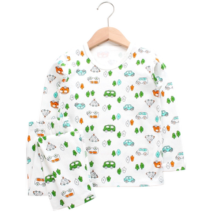 blessdog蓝狗家春秋无骨男童内衣套装薄款棉A类儿童秋衣秋裤