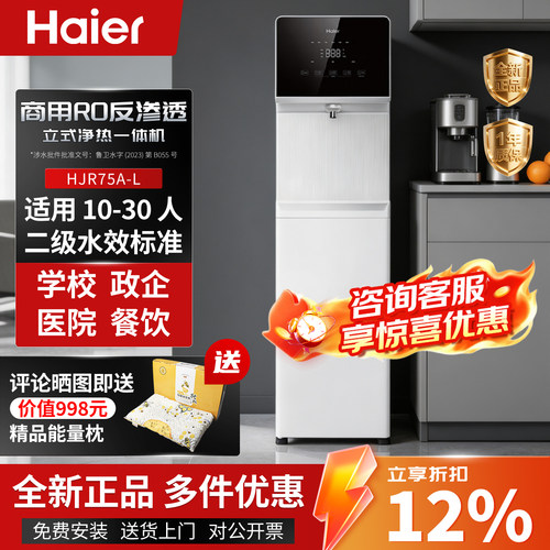 海尔RO净水立式直饮机HJR75A-L