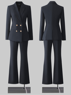 大学生面试正装女套装正装春秋季工作服优雅职业工作服女套装夹克