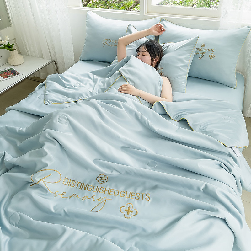 冰丝凉感夏被夏凉被四件套