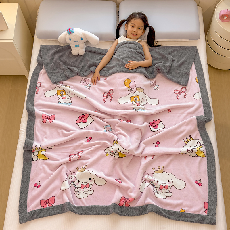 奥特曼儿童毛毯加厚双面牛奶绒沙发盖毯卡通幼儿园午睡空调毯床单