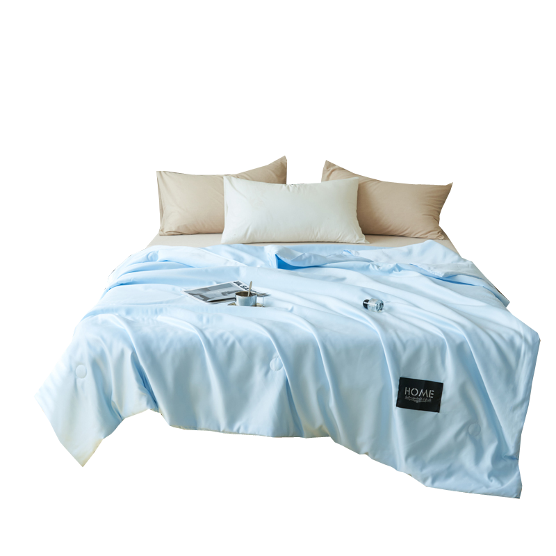 水洗冰丝夏被空调被夏凉被单人双人夏季薄被子被芯裸睡丝滑丝绵被