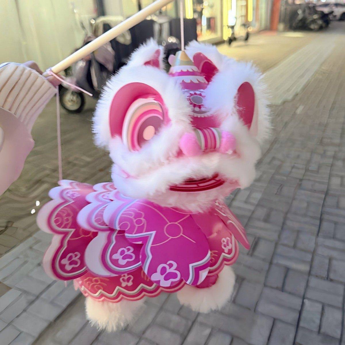 醒狮灯笼diy材料包2026年马年国潮新年春节元宵儿童手提舞狮花灯,节庆用品/礼品,灯笼材料包,淘宝优惠券,粉丝福利购,淘宝优惠卷