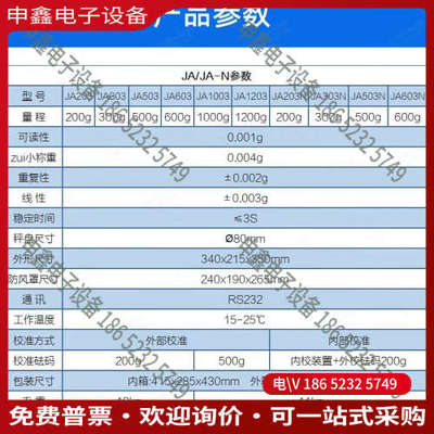 询价：JA303电子天平最大称量300g精度0001g未使用