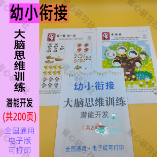 幼儿童潜能开发大脑思维训练语言人际交往数学能力早期教育电子版