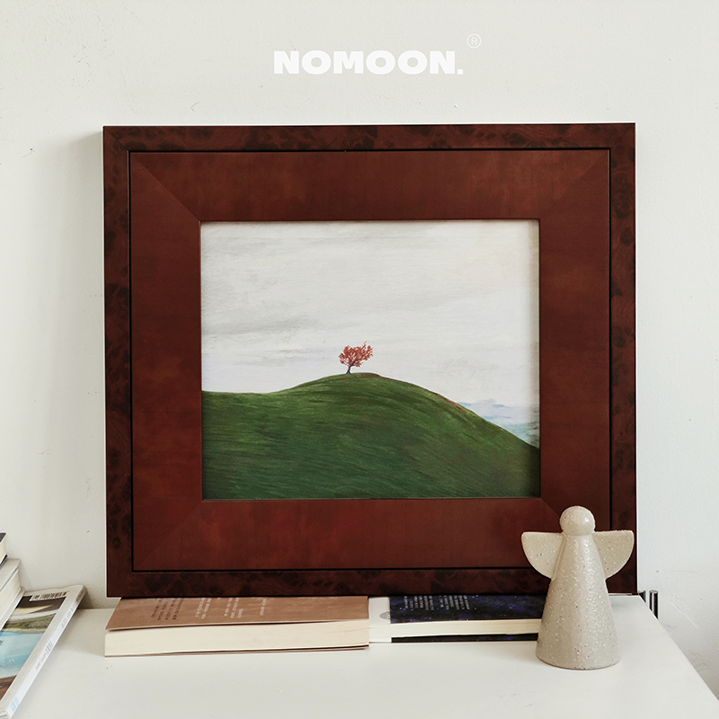 高级感风景法式客厅中古风挂画