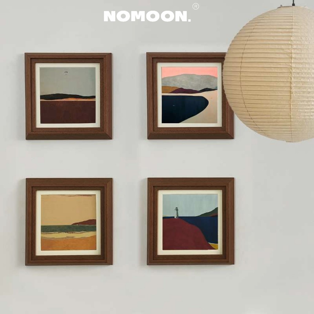 柚木色NOMOON法式挂画中古风书房玄关柜高级感实木小众风景装饰画,家居饰品,现代装饰画,淘宝优惠券,粉丝福利购,淘宝优惠卷