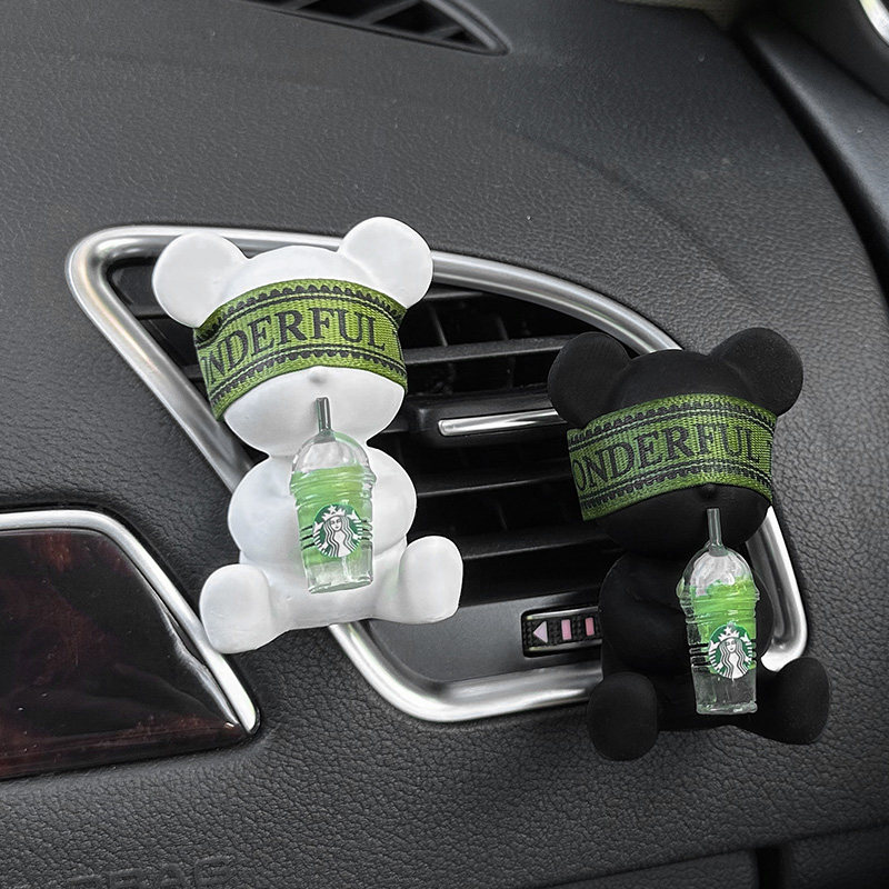 可爱小熊网红车载香薰ins风汽车出风口夹台面摆件扩香石淡香礼品,汽车用品/电子/清洗/改装,汽车香水香薰,淘宝优惠券,粉丝福利购,淘宝优惠卷