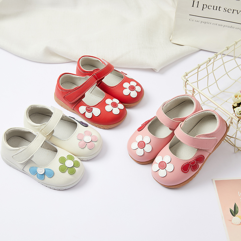 猪皮宝宝鞋女童真皮公主