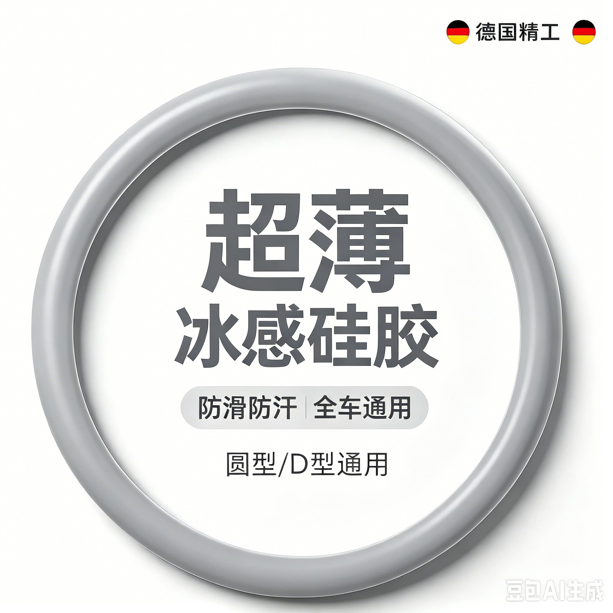 超薄冰丝汽车方向盘硅胶
